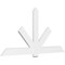 Ekena Millwork Kennewick Architectural Grade PVC Gable Bracket, 84"W x 42"H x 2"D x 6"F, 12/12 Pitch GBP084X42X0206KEN00 - alternate 1